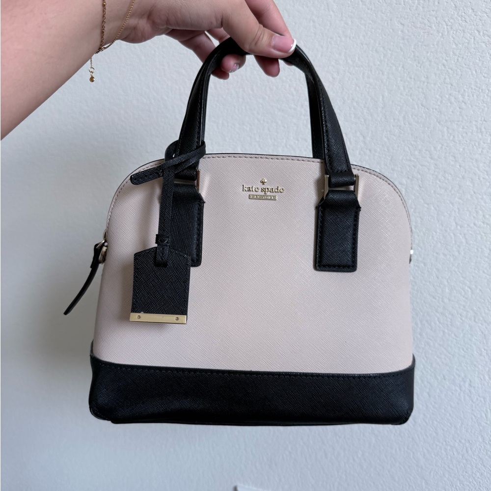 Kate Spade Black and Cream Women's Bag